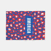 Amerika Rot Weiß und Blau Fleecedecke (Vorderseite (Horizontal))