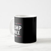 Amerika rückt Trump Vance 2024 Vizepräsident zurüc Kaffeetasse (Vorderseite Links)