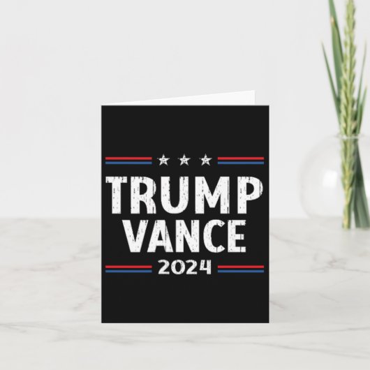 Amerika rückt Trump Vance 2024 Vizepräsident zurüc Karte (Vorderseite)