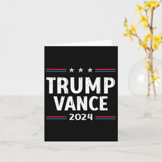 Amerika rückt Trump Vance 2024 Vizepräsident zurüc Karte (Gelbe Blume)