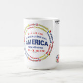 Amerika - Rumänisch  Kaffeetasse (Mittel)