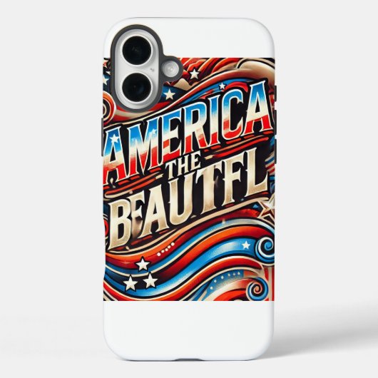Amerika: schön Case-Mate iPhone hülle (Rückseite)