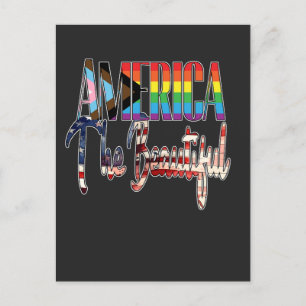 Amerika - schön - LGBTQIA Postkarte
