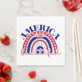 Amerika Schöner Regenbogen Serviette (Beispiel)