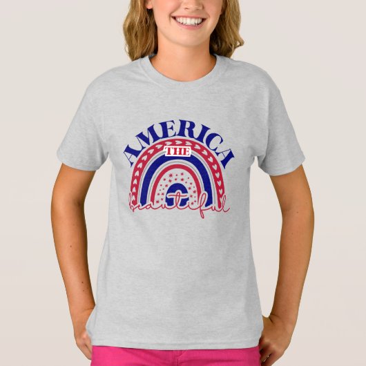 Amerika Schöner Regenbogen T-Shirt (Vorderseite)