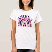 Amerika Schöner Regenbogen T-Shirt (Vorderseite)