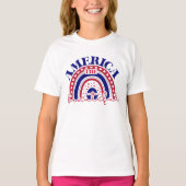 Amerika Schöner Regenbogen T-Shirt (Vorderseite)