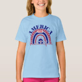 Amerika Schöner Regenbogen T-Shirt (Vorderseite)