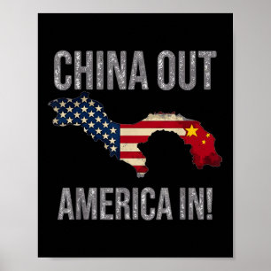 Amerika schützen - Panamakanal - China Out - Panam Poster