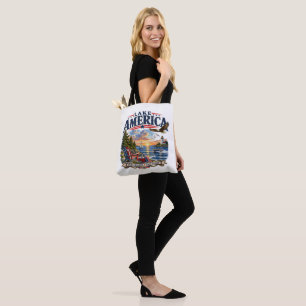Amerika-Seeleopard Patriotischer Adler Tasche