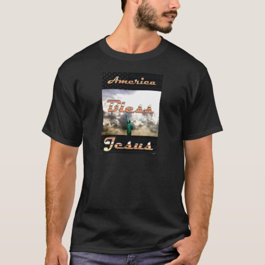 Amerika segne Jesus T-Shirt (Vorderseite)