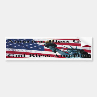 Amerika segnet Gott II Autoaufkleber