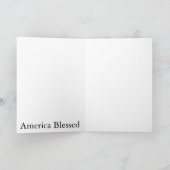 Amerika segnete Grußkarten Karte (Innenseite)