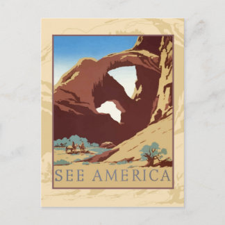Amerika sehen postkarte