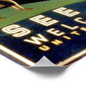 Amerika sehen, willkommen in den Montana-Bergen, V Poster (Ecke)