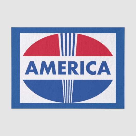 AMERIKA SEIDENPAPIER (Vorderseite)