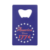Amerika - seit 1776 geldbeutel flaschenöffner (Vorderseite)