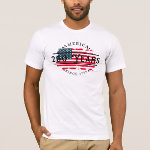Amerika seit 1776 mit amerikanischer Flagge Herren T-Shirt