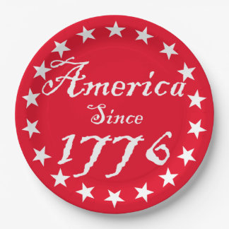 Amerika seit 1776 pappteller