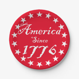 Amerika seit 1776 pappteller