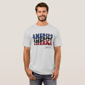 Amerika seit 1776 Patriotisch T-Shirt (Vorne ganz)