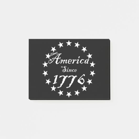 Amerika seit 1776 post-it klebezettel (Vorderseite)