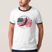 Amerika seit 1776 Wasserfarben-Flagge/Adler/S. Ste