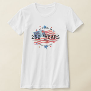 Amerika seit 1776 Watercolor-Flagge & Sterne Damen T-Shirt