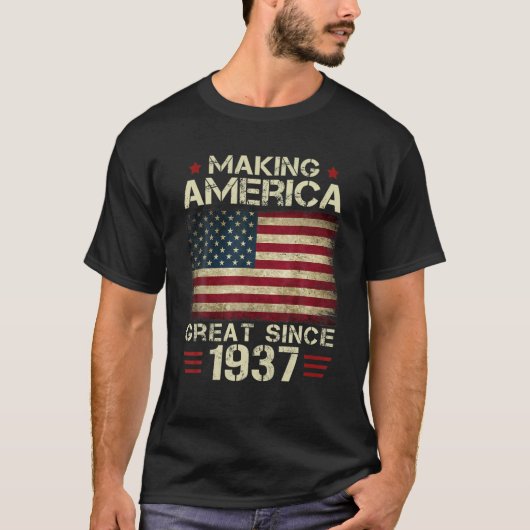 Amerika seit 1937 Vintage Geschenke 85. T-Shirt (Vorderseite)