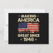 Amerika seit 1946 groß machen Retro 76. Geburtstag (Rückseite)