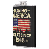 Amerika seit 1946 großartig machen Retro 76. Gebur Flachmann (Links)