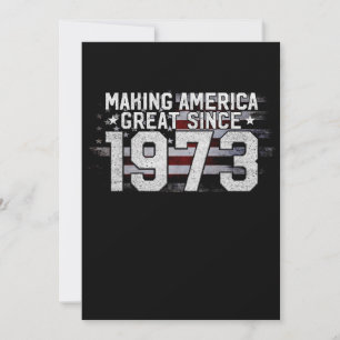 Amerika seit 1973 groß machen - 50. Geburtstagsges Einladung