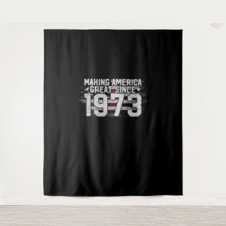 Amerika seit 1973 groß machen 50. Geburtstagsgesch Wandteppich