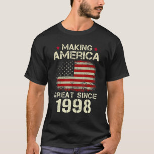 Amerika seit 1998 Vintag 24. Geburtstag großartig  T-Shirt