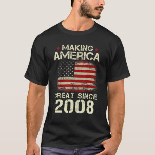 Amerika seit 2008 Vintag 14. Geburtstag großartig T-Shirt