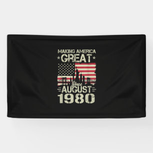 Amerika seit August zum Geburtstag als Geschenk ma Banner