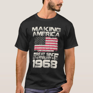 Amerika seit Februar 1968 54. Geburtstag T-Shirt
