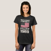 Amerika seit Februar 1969 53. Geburtstag T-Shirt (Vorne ganz)