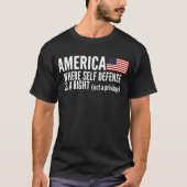 Amerika-Selbst - Verteidigung nicht eine T-Shirt (Vorderseite)