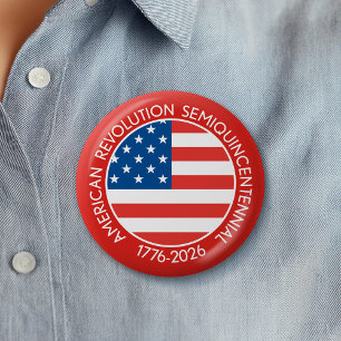 Amerika-Semiquincentennial 1776-2026 USA 250 Flagg Button