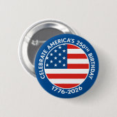 Amerika Semiquincentennial 1776-2026 USA 250 Flagg Button (Vorne & Hinten)