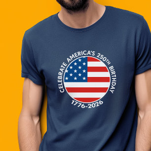 Amerika-Semiquincentennial 1776-2026 USA 250 Flagg T-Shirt