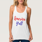 Amerika Sie Racerback Behälter Tank Top (Vorderseite)