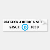 Amerika Sind zum Kotzen Autoaufkleber (Vorne)