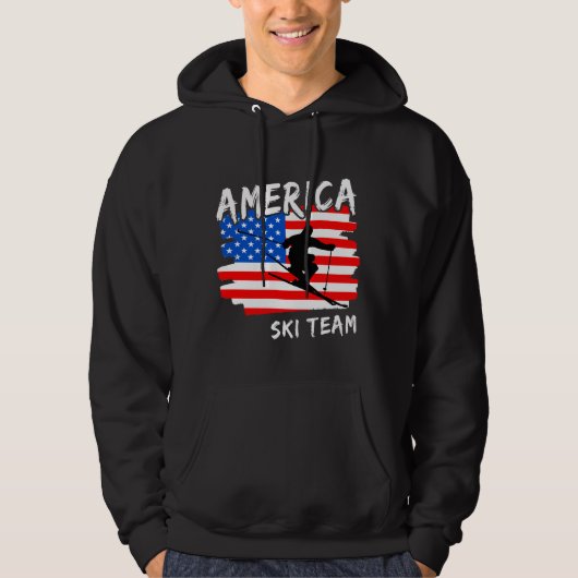 Amerika Ski Hoodie (Vorderseite)