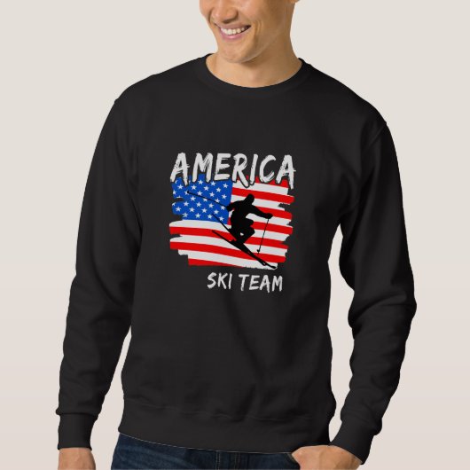 Amerika Ski Sweatshirt (Vorderseite)