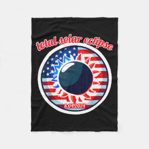 Amerika Sonnenfinsternis Texas 4.8.24 totale Sonne Fleecedecke