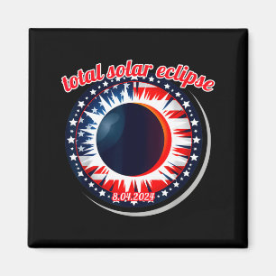 Amerika Sonnenfinsternis Texas 4.8.24 totale Sonne Magnet