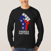 Amerika spielt T - Shirt eine Rolle (Vorderseite)