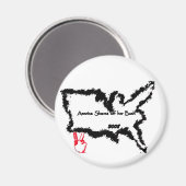 Amerika spottet ihr Bush Magnet (Vorderseite/Rückseite)